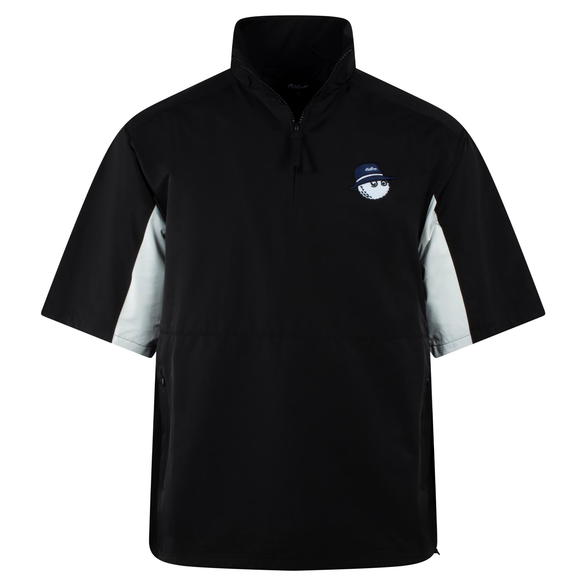 Malbon Golf Cooper Bucket Nylon Golf Windshirt Black
